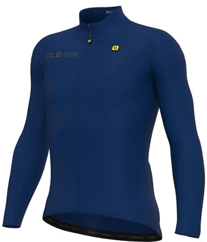 Alé Cycling Herren Solid Fondo 2.0 Langarm-Trikot, Blau, L