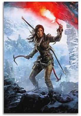UHHYFVN Poster Rise of The Tomb Raider, Wandkunst, dekoratives Gemälde, Schlafzimmer, Gemälde, Poster, 60 x 90 cm, ungerahmter Stil