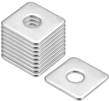 QUARKZMAN Quadratische Unterlegscheibe, 25 Stück M8x25x25x2mm 304 Edelstahl Quadratische Plattenunterlegscheiben Flache Pad Abstandshalter Dichtung für Befestigungselemente