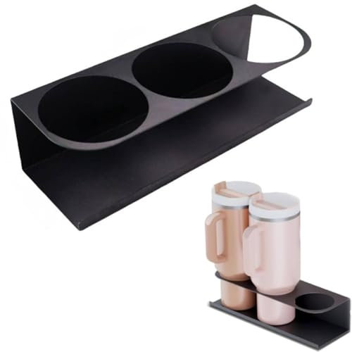 Magnetic Cup Storage Rack, Magnetic Cup Storage Holder Rack for Fridge, magnetic cup storage organizer holder for stanley 30/40 oz tumbler, strong magnetic rack for refriger (1pcs)