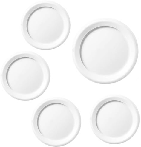 Auaurly 5 PCS RK-WH Rotary Dimmer Knob Replacement for Rotary Dimmer Switch,Fan Control,White