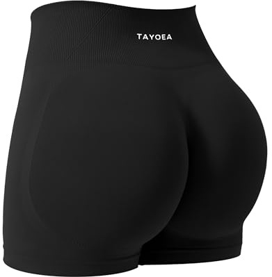 TAYOEA Short de Sport pour Femme Effet Push-up Idéal pour Le Fitness Et Le Yoga Short de Gym sans Coutures Effet Push-up Idéal pour Le Cyclisme Et Le Yoga