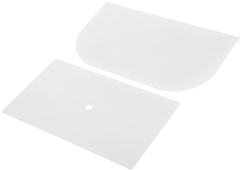 Operitacx Steel Monitor Mount Reinforcement Plate White Metal Fixing Plate for Desk Monitor Arm Support