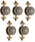 MUXSAM 5Pcs Pulls Handles Knobs for Drawer Door Kitchen,Cabinet Knobs Furniture Wardrobe Round Antique - Antique Brass