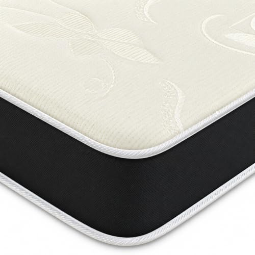 eXtreme comfort ltd Mars Essentials Small Single Mattress | Entry Level, Foam Layer, Bonnel Spring, Soft Comfort Firmness, Vacuum Packed, Black, 2ft6 x 6ft3 (75 x 190 x 17cm)