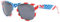 Eye Wear Lunette soleil anglaise USA - Taille unique - Bleu