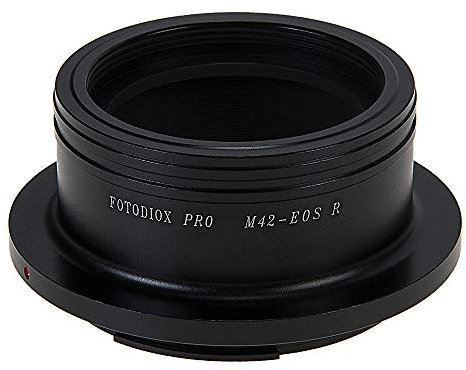 Fotodiox Pro Lens Mount Adapter Compatible with M42 Type 2 and Select Type 1 Lenses on Canon RF-Mount Cameras
