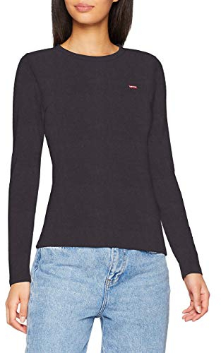 Levi's Damen Long-Sleeve Baby Tee Caviar XS