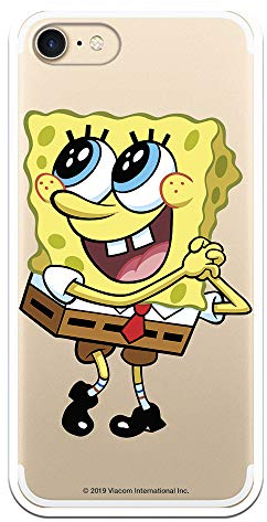 THE HOUSE OF CARCASES Offizielle SpongeBob Schwammkopf-Hülle für iPhone 7 iPhone 8 iPhone SE 2020 zum Schutz Ihres Mobiltelefons. Flexible Apple-Silikonhülle mit offizieller Nickelodeon-Lizenz.