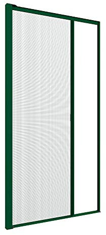 Zanzanet Zanzariera laterale orizzontale su misura porta finestra scorrevole avvolgibile rullo a molla guida calpestabile cassonetto 50mm personalizzabile colori e reti Made in Italy Verde Raffaello