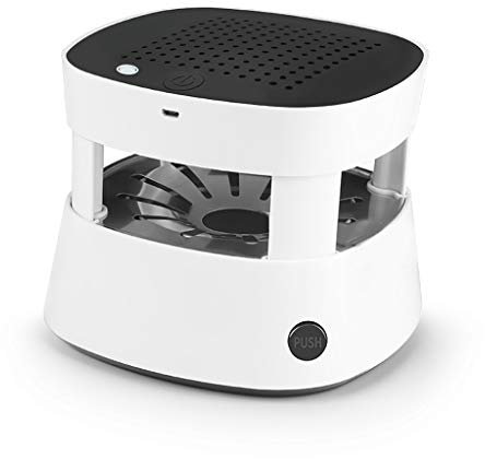 XINGLEI Cendrier sans fumée, éliminateur d'odeurs Multifonctionnel pour Fumeur de Cigarette, Plateau à Cendres Rechargeable par USB, pour la Maison, Le Bureau, la Voiture (Color : White)