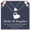 D Dongjiangjin Gift Geschenk für Mama Mutter Tochter Kette Schmuck Geschenke für Tochter von Mama Tochter Muttertag Weihnachten Geschenke