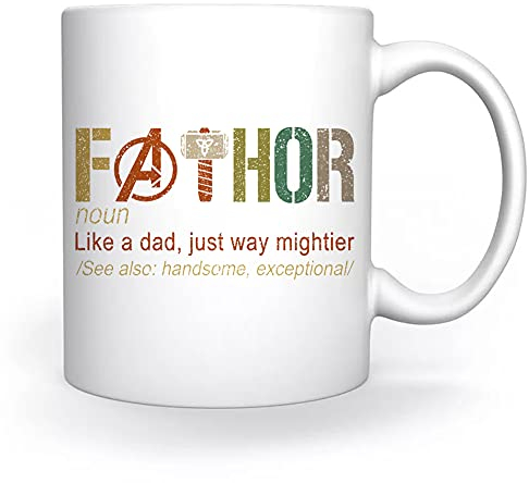 Fathor Like Dad Jus Mighter Tasse Weiß Für Kaffee Tee Cappuccino Kakao Mug White Coffee Tea Cacoa
