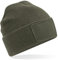 Beechfield B540 Removable Patch Thinsulate™ Beanie - Military Green