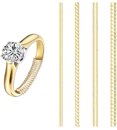 Ring Size Adjuster, Ring Guard Clip Invisible Tightener Transparent Resizer for Women and Men Loose Rings (4Pack)