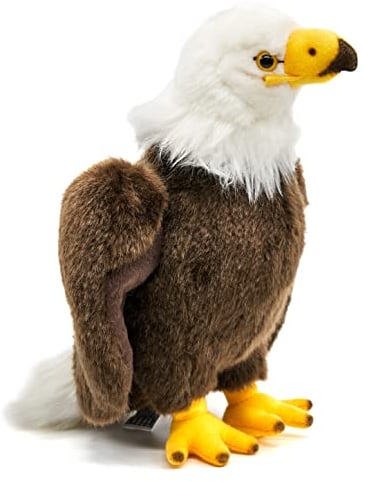 Uni-Toys - Weißkopfseeadler - 24 cm (Höhe) - Plüsch-Adler, Vogel - Plüschtier, Kuscheltier