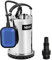 Hillvert HT-SPP-550W-8500 Tauchpumpe 8.5 m³/h 7 m 550 W Schwimmschalter Poolpumpe Zisternenpumpe Tauchdruckpumpe