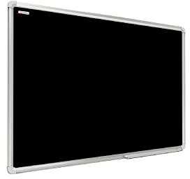ALLboards Kreidetafel Magnetisch mit Alurahmen Premium EXPO 200x120cm Magnettafel Schwarz, Kreide