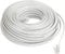 ZHTH Telephone extension cable 50 meters RJ11 modular, for telephone socket