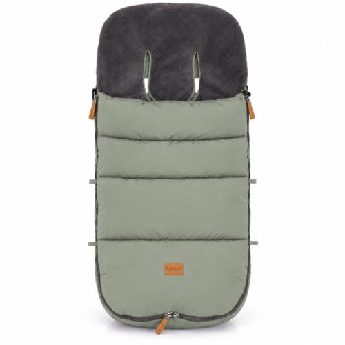 Fillikid Winterfußsack Kinley Exklusiv/Babyfußsack Winter waschbar/Warmer Fußsack für Buggy Kinderwagen Sportwagen/Kuscheliger Universal Kinderfußsack Winter/Kuschelsack Einschlagdecke | Coral Fleece, wind- & wasserabweisend, Rundum-Reißverschluss, Oberteil abnehmbar, 50 × 100 cm, waschbar 30 °C