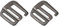 sourcing map Metal G Hooks Webbing Buckles, 2Pcs 0.98 25mm G-Hook Wave Buckle Adjuster Slide Buckle for Backpack Strap Webbing, Dark Grey