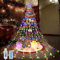 OPAHUTER Luces Arbol Navidad con Estrella, 2M x 9 Hilos Arbol de Navidad Luces Prueba de Agua, Luces Arbol Navidad Interior y Exterior para Jardín, Navidad, Año Nuevo, Fiesta, Decoración de Bodas