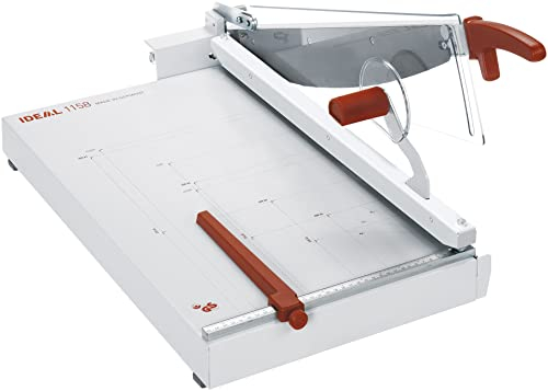 Ideal 1158 Schneidemaschine, Hebelschneider, Papierschneider (356 x 604 mm, Schnittlänge 580 mm, 40 Blatt Kapazität)