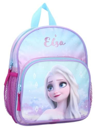 mybagstory - Rucksack – Eiskönigin – Blau – Kinder – Schule – Kindergarten – Schulranzen Mädchen – Größe 29 cm – verstellbare Träger – Geschenkidee