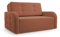 mb-moebel MOEBLO Kindersofa Porto 120 – Schlafsessel Sofa Sessel Jugendsofa Schlafsofa 2-Sitzer Gästebett mit Schlaffunktion und Bettkasten Orange (BRAGI 42)