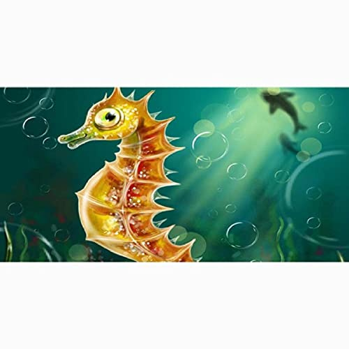 Lsjuee Grande Serviette de Voyage, Hippocampe Doux Fibre de Bambou Serviette de Plage Voyage Natation Serviettes de Bain Yoga Bureau Canapé Couverture Spa Gym Serviette Plage Style