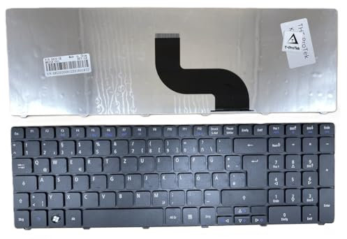 T-ProTek Tastiera tedesca – Tastiera nera compatibile per Acer Aspire 5742G