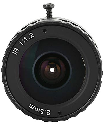 2,5-mm-CCTV-Festobjektiv, 3 MP, CS-Mount, Fester Fokus für CCTV-DSLR, Abnehmbare Haube, Festes Objektiv ohne Zoom