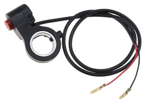 Create idea Démarreur de Klaxon de Guidon 7/8 Pouces Interrupteur de Klaxon Guidon de Moto Longueur du Cordon Environ 60cm Interrupteur de Démarrage Klaxon de Vélo ATV Bouton Marche/Arrêt Joli