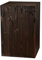 Decorativo Colonna in legno, colonna rustica, decorazione in tronco d’albero, supporto portacandele da pavimento, colonna per fiori in legno, stabile e durevole, noce scuro, 60x40x40 cm