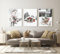 DLKAJFK Moderne Winter Schnee Bilder, Weihnachten Poster 3er Set, Rahmenlos gedruckte Kunstposter, Wohnzimmer-Schlafzimmer Wandkunst (Poster-08,3Pcs-50x70cm)