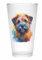 Merchandise for Fans Trinkglas |Saftglas | Glas | Becher | matt | 450ml - Hund Border Terrier 36