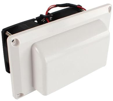 ZMYOZDO Extractor de Aire de 12 V para Campana extractora, ventilación en Blanco y Negro, ventilación de Cocina para Autocaravana(Bianco)