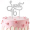 Geburtstag 16 Jahre Mädchen, Glitzernder Sweet Teenager 16 Tortendeko Cake Topper Kuchen Deko Geburtstag Silber Strass Kuchendeckel Birthday Kuchendeko für 16 Jahrestag Party Zubehör