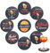9 pezzi sottobicchieri Aperol in feltro, sottobicchieri Aperol Spritz, divertenti sottobicchieri con scritte Aperol regalo Aperol Spritz accessori decorazione di carnevale per gli amanti del vino