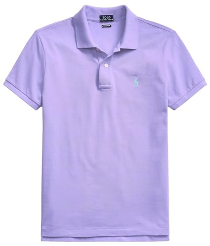 Polo Ralph Lauren - Maglietta da donna in maglia a scollo tondo con logo pony, vestibilità classica, L