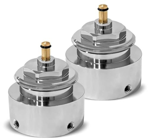 2 Stück Heizkörperventiladapter 30,5mm Anschluss, Kompatibel mit Vaillant (Ersatz für 700097), Metall, Zubehör für Heizkörperthermostate