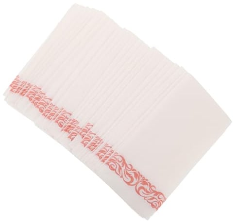 HEALSOPTHY 50 Feuilles Tissu de fête de cuisine occidentale serviette de table serviette en papier Napkins de réception de mariage Rose Gold