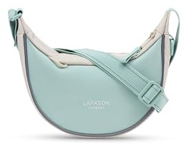 LARKSON Kleine Half Moon Bag für Mädchen & Jungen Mint – Lotta | Mini Umhängetasche, Kindertasche für Spielplatz, Kindergarten, Ausflüge, Ab 3 Jahren, Wasserabweisend