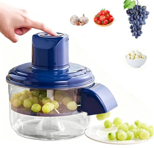 Pelapatatatore,Macchina Automatica Di Peeling Ricarica USB (Blu) | Strumento di rimozione della pelle di frutta per ciliegie,pomodori,1300RPM,1300mAh