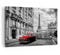 Wandbilder Dekoration Wohnzimmer Auto Eiffle Straße Gebäude Bilder auf Leinwand 120x80cm Leinwandbild Schlafzimmer Küche Deko Wand Kunstdruck Art Groß XXL Wanddeko Bild Wall Decor Canvas AA120x80-3214