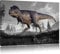 Pixxprint T-Rex Dinosaurier in der Natur, Größe: 100x70cm, Leinwandbild, fertig gespannt, Wandbild, Dekoration, Kunstdruck, kein Poster