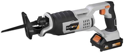 Batavia Säbelsäge - Exkl. Akku und Ladegerät - Geeignet für alle Arten von Materialien wie Holz, Kunststoff, Metallrohre, Metall, Stein und PVC. - Maxxpack
