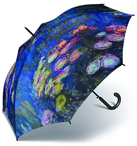 Stockschirm Künstlerschirm Automatik Art Taifun Monet - Wasserlilien