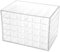 Nail Decoration Storage Box,120 Grids Sequence Organize Box Transparent Empty Nail Tips Organizer Holder Container Nail Display Jewelry Case
