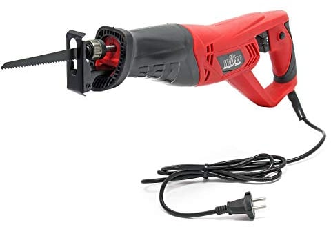 Wiltec Elektro Säbelsäge 900 W mit SDS-System inkl Sägeblatt für Holz & Metall, Fuchsschwanz elektrisch mit verstellbarer Geschwindigkeit, Stichsäge, Universalsäge
